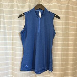 Women’s Adidas golf, navy striped tank top medium